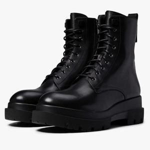 La Canadienne Brendan Waterproof Italian Leather Combat Boots US 7.5 NIB